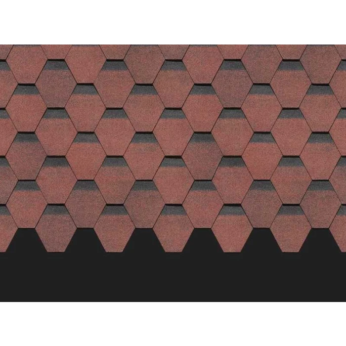 Гибкая черепица Docke PREMIUM ШЕФФИЛД Клубника