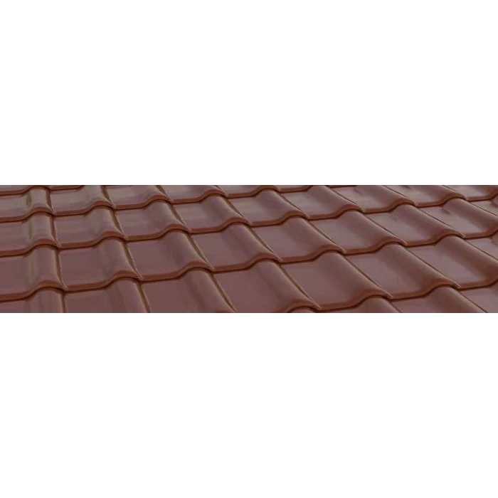 Керамическая черепица Braas Рубин 9V Глазурь каштан