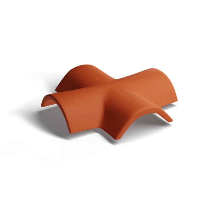 Х-образная черепица Classic Кирпично-красный Kriastak