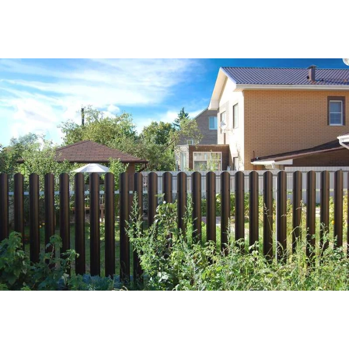 Штакетник П-образный А фигурный Grand Line 0,4 Полиэстер RAL 7004 Сигнальный Серый